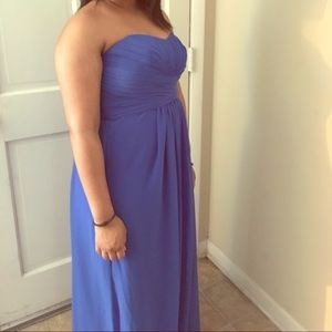 David’s bridal dress blue PINK prom bride maid